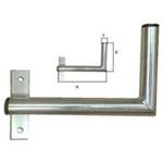 Antenna wall-mount to the window "L" lenght 25cm, height 12cm, d=28mm with left strap