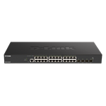 D-Link DXS-1210-28T 24 x 10G Base-T ports + 4 x 10G/25G SFP28 ports Smart Managed Switch