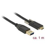 Delock Kabel SuperSpeed USB 10 Gbps (USB 3.1 Gen 2) Type-A samec > USB Type-C™ samec se šrouby po st