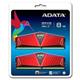 DIMM DDR4 8GB 2400MHz CL16 512x8 (KIT 2x4GB) ADATA XPG Z1, Red