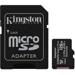 KINGSTON 128GB microSDHC CANVAS Plus Memory Card 100MB/s UHS-I + adapter