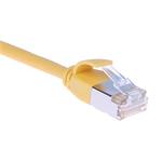 Masterlan comfort patch cable U/FTP, extra slim, Cat6A, 0,5m, yellow, LSZH