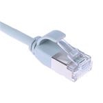 Masterlan comfort patch cable U/FTP, extra slim, Cat6A, 1m, grey, LSZH