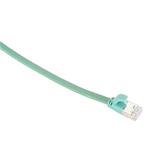 Masterlan comfort patch cable U/FTP, flat, Cat6A, 1m, green, LSZH