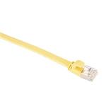 Masterlan comfort patch cable U/FTP, flat, Cat6A, 1m, yellow, LSZH