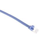 Masterlan comfort patch cable U/FTP, flat, Cat6A, 2m, blue, LSZH