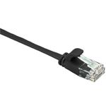 Masterlan comfort patch cable UTP, flat, Cat6, 0,5m, black