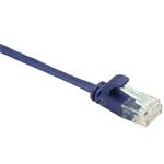 Masterlan comfort patch cable UTP, flat, Cat6, 0,5m, blue