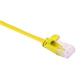 Masterlan comfort patch cable UTP, flat, Cat6, 5m, yellow