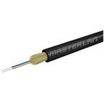 Masterlan DROPX universal fiber optic drop cable - 2F 9/125, SM, LSZH, black, G657A2, 500m
