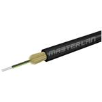 Masterlan DROPX universal fiber optic drop cable - 4F 9/125, SM, LSZH, black, G657A2, 500m