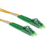 Masterlan fiber optic patch cord, LCapc-LCapc, Singlemode 9/125, duplex, 1m
