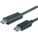 PREMIUMCORD KabelDisplayPort 1.2 na HDMI 2.0, prorozlišení 4Kx2K@60Hz, 2m