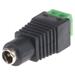 Reduction jack / terminal, FEMALE standard DC 2.1 / 5.5 power connector (for CCTV cameras)