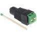 Reduction jack / terminal, FEMALE standard DC 2.1 / 5.5 power connector (for CCTV cameras)