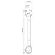 RF elements Reversible Ratchet Wrench 13 mm