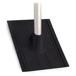 Roof tile for pole 42mm, 34,2x27cm, black