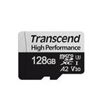 Transcend 128GB microSDXC 330S UHS-I U3 V30 A2 (Class 10) paměťová karta (bez adaptéru), 100MB/s R,