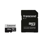 Transcend 256GB microSDXC 340S UHS-I U3 V30 A2 3D TLC (Class 10) paměťová karta (s adaptérem), 160MB