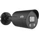 UNV IP bullet camera - IPC2124LE-ADF28KMC-WL-BLACK, 4MP, 2.8mm, IR + LED, Speaker, EasyStar, Black